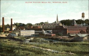 Webster Massachusetts MA Factory Mill 1900s-10s Postcard