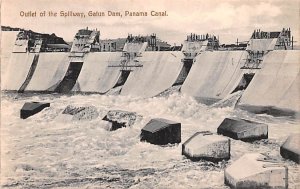Outlet of the Spillway Gatun Dam Panama Unused 