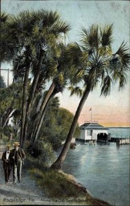 Rockledge FL Old South Drive Indian River Boat House 1900s-20s Vintage Postcard