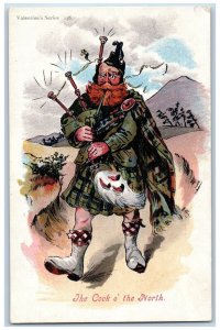 Scotland Kilt Bagpipes Postcard The Cock O The North c1905 Antique Unposted