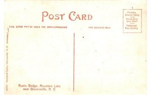Rustic Bridge Gloversville, New York Postcard