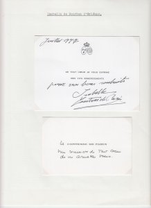 Princess Isabella de Bourbon d'Orleans Original Autograph Royalty France (L6526)