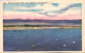 California Long Beach Battle Fleet Off Long Beach