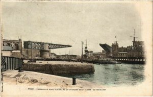 CPA Brest- Passage au Pont Tournant du Cuirasse FRANCE (1025629)