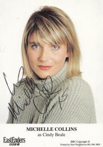 Michelle Collins Cindy Beales BBC Eastenders Hand Signed Cast Card Photo