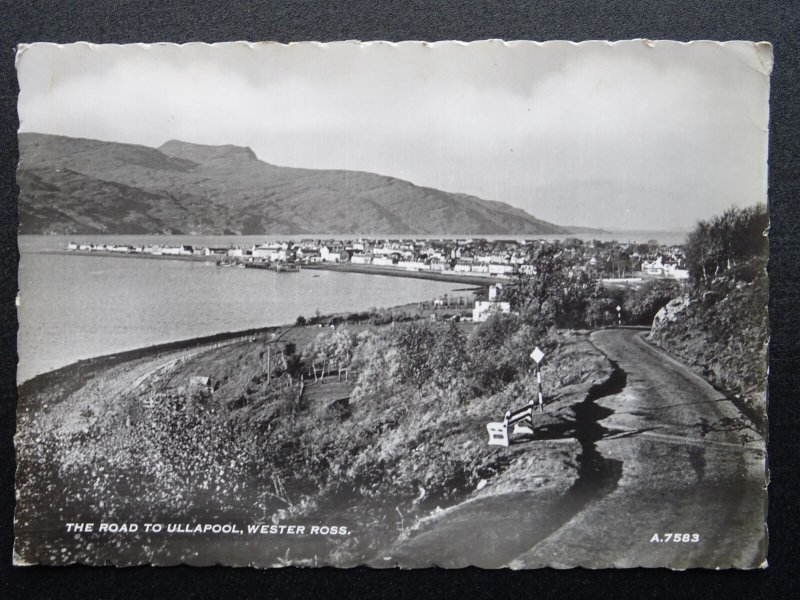 Ross & Cromarty WESTER ROSS The Road to Ullapool c1960s RP Postcard J.B. White
