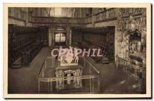 Old Postcard Bourg De Brou Church Choir and the mausoleum of Philibert le Beau