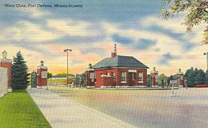 MA LN Fort Devens Main Gate LINEN