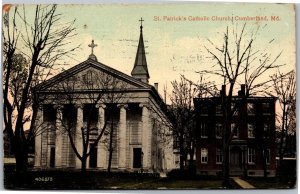Postcard MD Cumberland St. Patrick's Catholic Church