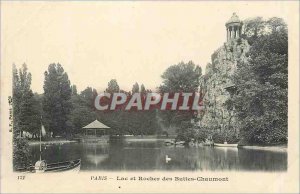 Old Postcard PARIS - Lake and Rock Buttes-Chaumont