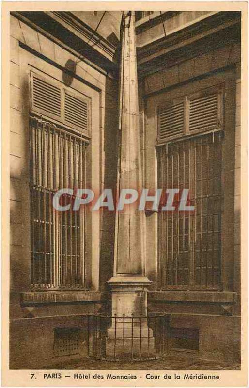 Old Postcard Paris Hotel Mint Court Meridienne