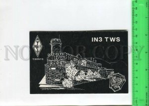 466989 1989 year Italy Trento radio QSL card to USSR