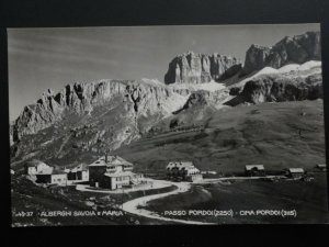 Italy: Alberghi Savoia, Maria, Passo Pordoi (2250) Cima Pordoi - Old RP Postcard