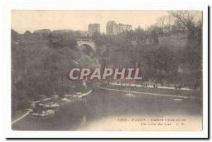 Paris (19th) Old Postcard Buttes Chaumont A corner of the lake