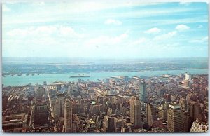 M-58295 New York Skyline looking towards the New Jersey shore New York City N...