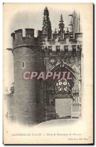 Old Postcard Albi The Cathedral Gate Domimique Florence