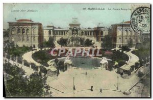 Old Postcard Marseille Le Palais Longchamp