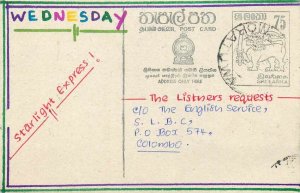 Entier Postal Stationery Postal Sri Lanka Ceylon Lion