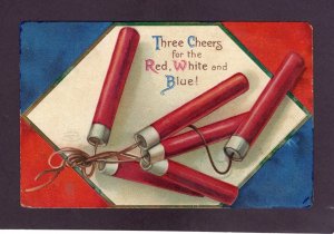 Antique July 4th -Three Cheers for the Red.... postcard Ellen Clapsaddle 1908