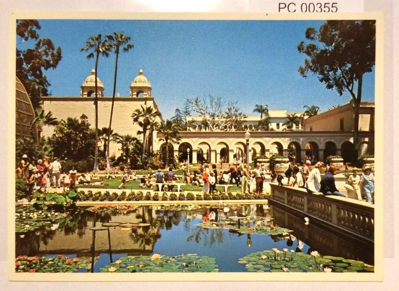 Lilypad Pond Balboa Park San Diego California Postcard 