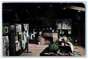 c1950's Studio Moses Brown School Sculpture Providence Rhode Island RI Postcard 