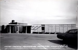 Real Photo Postcard Lucas County Memorial Hospital in Chariton, Iowa