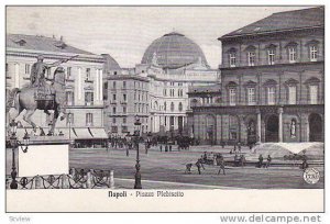 Piazza Plebiscito, Galleria Umberto, Napoli (Campania), Italy, 1900-1910s