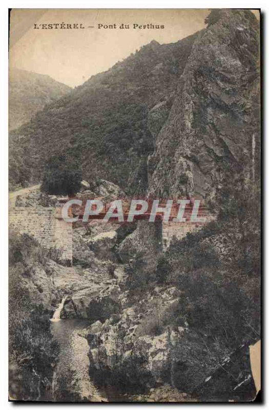 Postcard Old Bridge Esterel Perthus