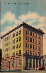 Shamokin Pennsylvania PA Dime Trust and Safe Deposit Co. Bank Postcard Z10