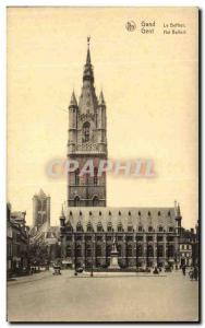 Old Postcard Ghent The Belfry