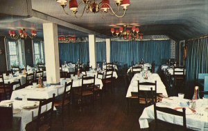 Interior, Chimney Corner Inn - Stamford, Connecticut - Vintage Postcard