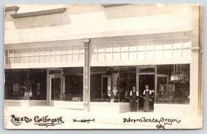 Independence OR~Bice & Galbreath Art Deco Store~Hotel Verona?~Owners~RPPC 1913