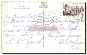 Modern Postcard Paris Eiffel Tower