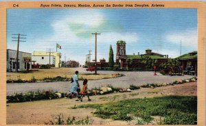 Douglas, Arizona - Aqua Prieta, Sonora, Mexico across the border - 1940s