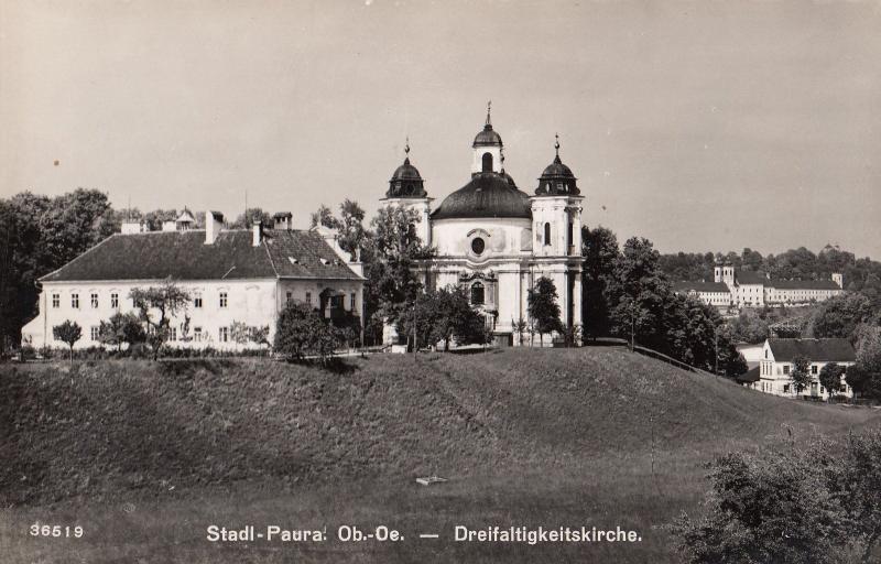 Stadl Paura Dreifaltigkeitskirche Austria Real Photo Postcard