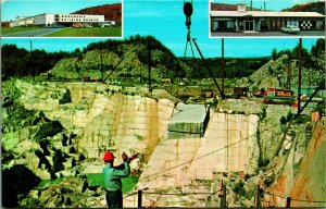 Rock of Ages Granite Quarry Barre Vermont VT UNP Chrome Postcard E5