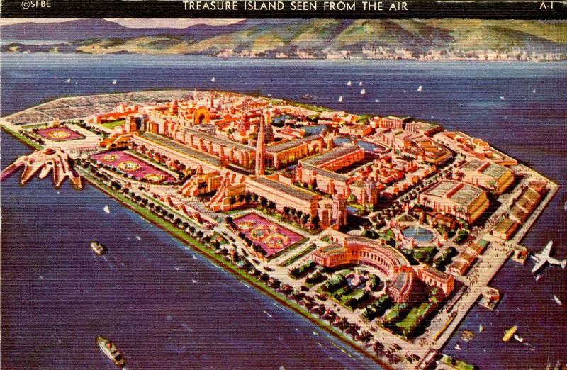 CA - San Francisco, 1939-40. Golden Gate International Exposition. Aerial Vie...