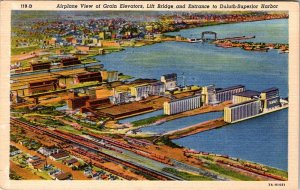 Postcard AERIAL VIEW SCENE Duluth Minnesota MN AL7747