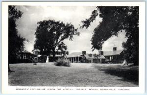 BERRYVILLE, Virginia  VA   Trappist Monks  MONASTIC ENCLOSURE     Postcard