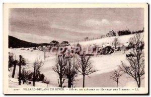 Old Postcard Villard De Lans In Winter Hotel De l & # 39Adret And Hameau Des ...