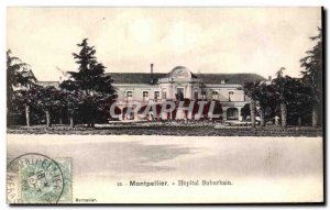 Postcard Old Montpellier Suburban Hospital