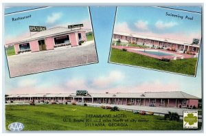 c1950's Dreamland Motel Sylvania Georgia GA Multiview Unposted Postcard