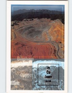 Postcard Bingham Copper Mine Utah USA