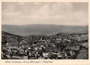 US4353 czech usti nad Labem Elbtal Sudetengau Aussig Blick gegen d. Erzgebirge