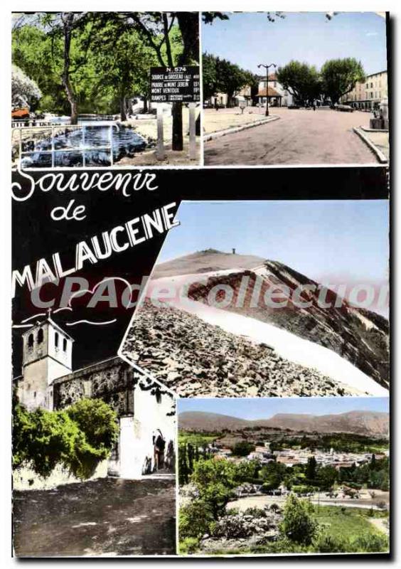 Postcard Modern Malaucene Vue Generale The Church Course