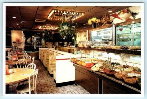 NEW YORK, NY ~ Interior LINCOLN SQUARE RESTAURANT Salad Bar 1984 -4x6 Postcard