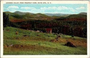 Jackson Valley from Prospect Farm, White Mountains NH Vintage Postcard P07