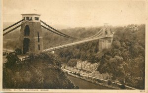 Postcard England Bristol Clifton Suspension Bridge