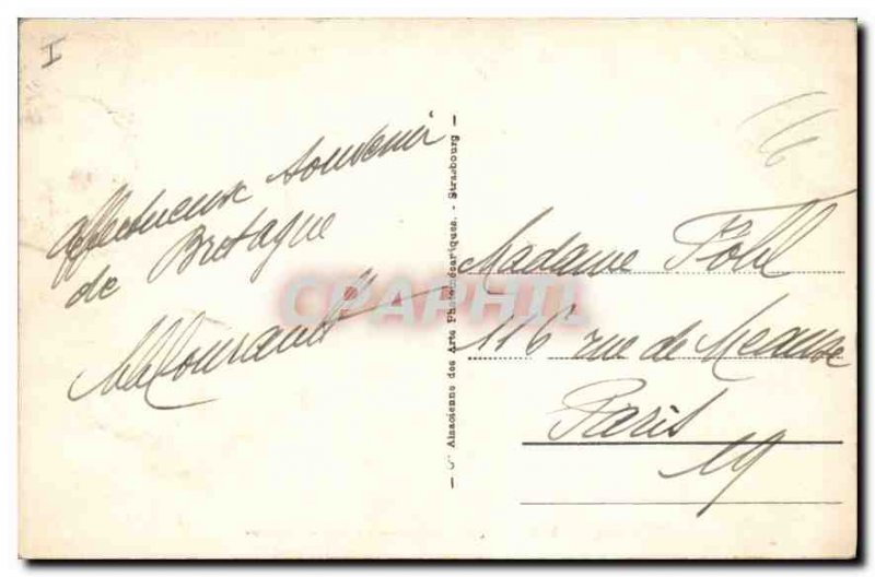 Postcard Old Paimpol Guiben wood Walk