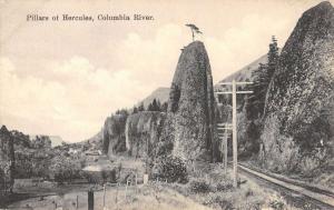 Pillars Of Hercules Oregon Columbia River Street View Antique Postcard K78112
